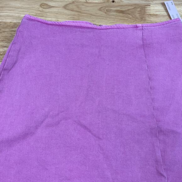 Wild Fable Women's Light Purple Front Seamed Jean Mini Skirt - Size 0 - NWT - Picture 3 of 9